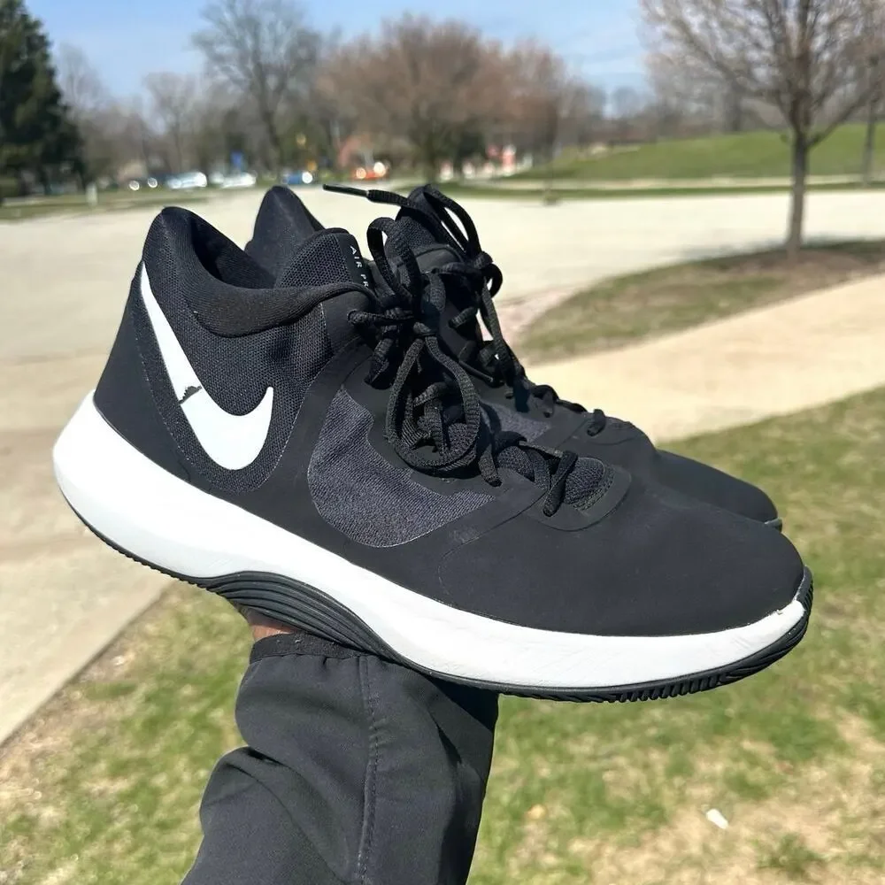 Nike Air Precision II  Men's Basketball Athletic Shoes Size‎ 12 Black And White